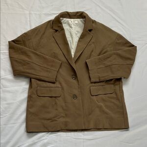 Moussy Brown Oversized Blazer Jacket